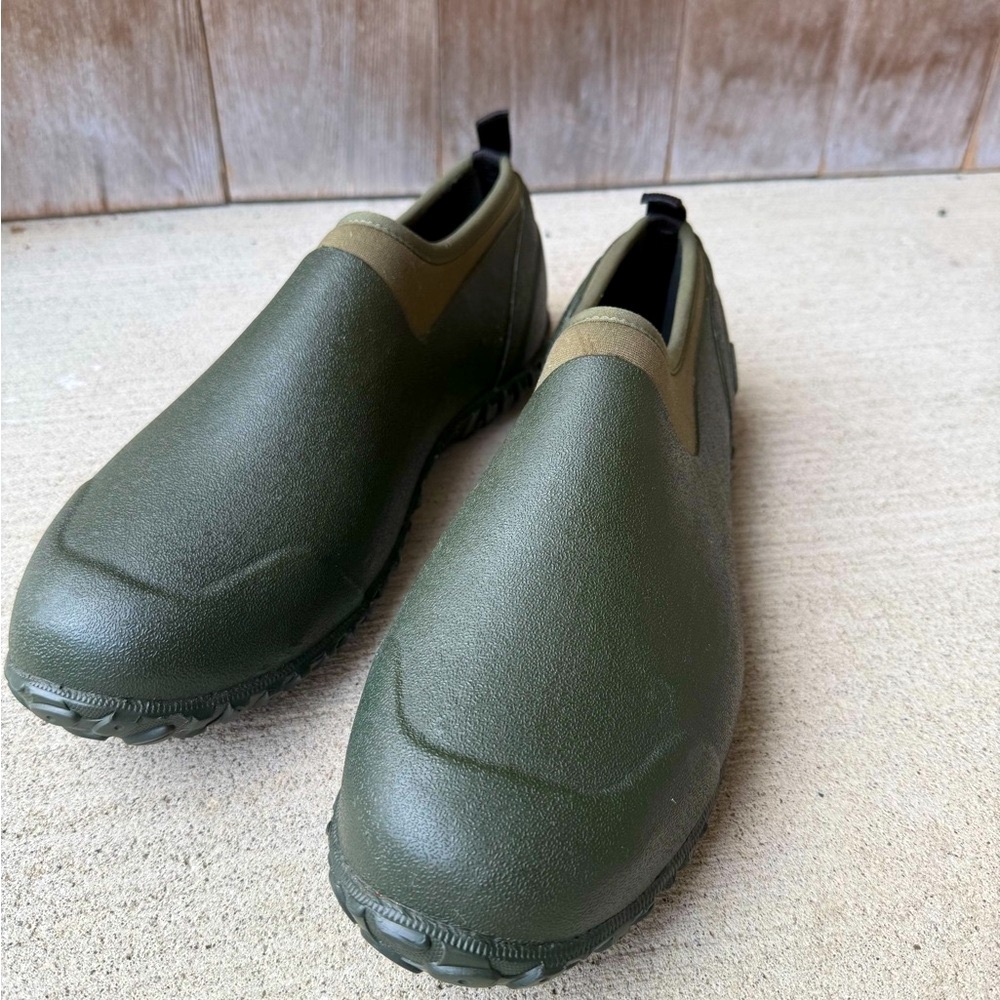 Men's Muck Muster Green Rubber Slip-On